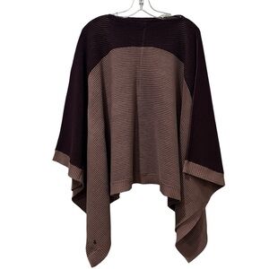 Lululemon OS It All Lines Up Garnet Spanish Oak Oversized Poncho Sweater Y6